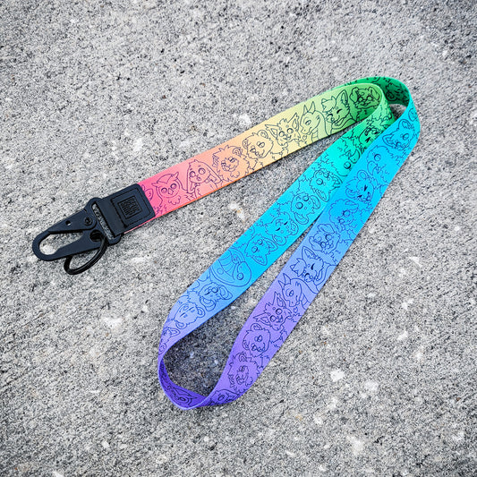GRADIENT CROWD LANYARD