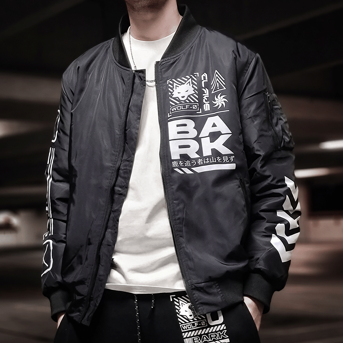 W-01F BOMBER WINDBREAKER JACKET