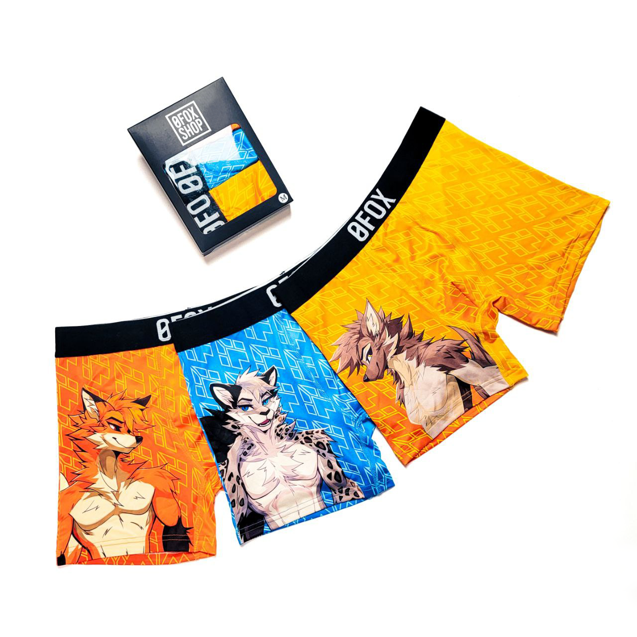 TRIO PACK BOXER BRIEFS SET – 0 Fox Shop TRIO PACK BOXER BRIEFS SET – 0 Fox Shop