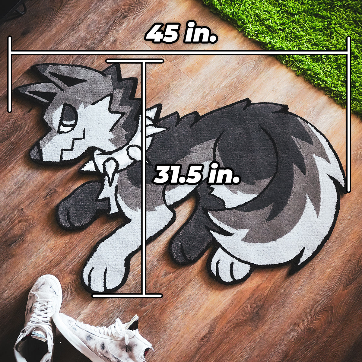 (PRE-ORDER) GREY WOLF TUFTED ACCENT RUG