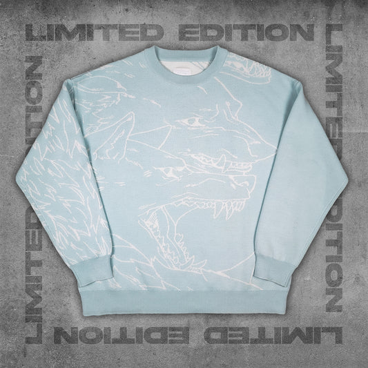 LIMITED EDITION ICE WOLF PACK REVERSIBLE SWEATER