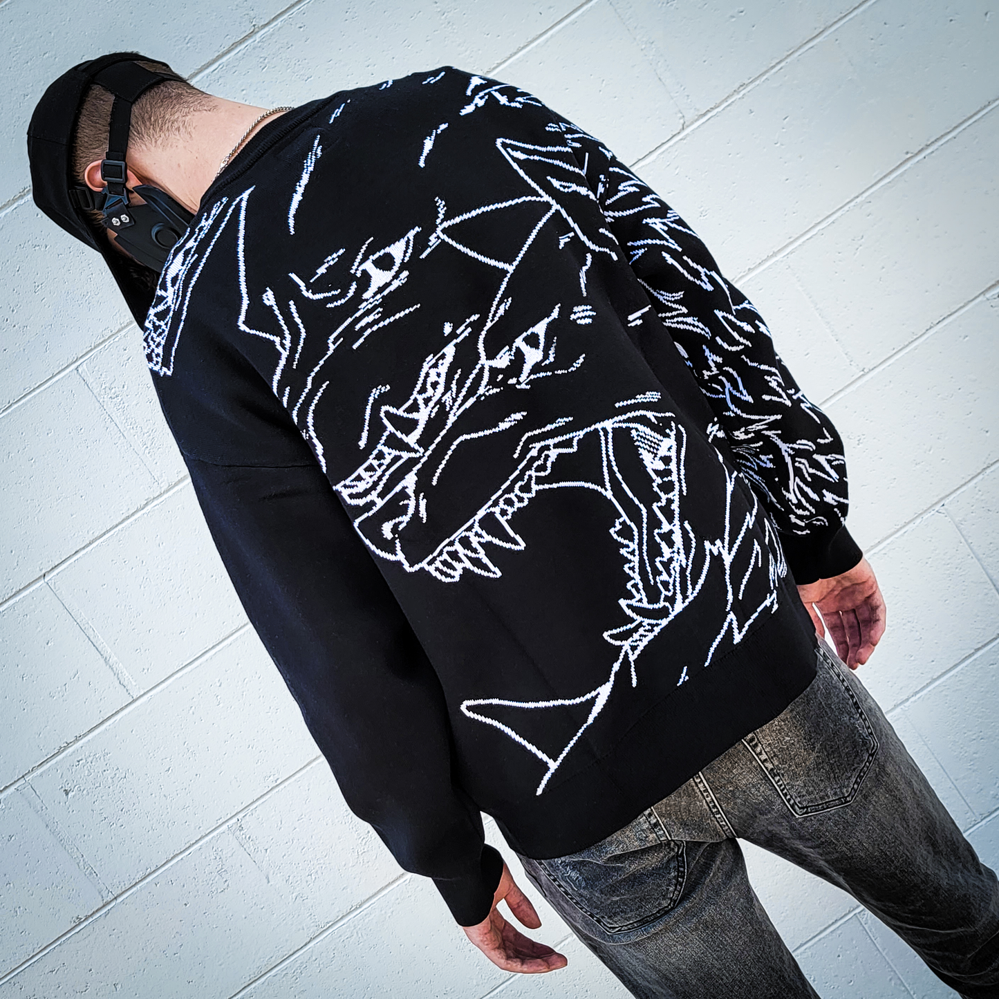 WOLF PACK REVERSIBLE SWEATER