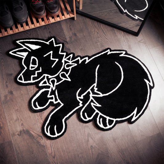 LIMITED EDITION NOIR WOLF ACCENT RUG