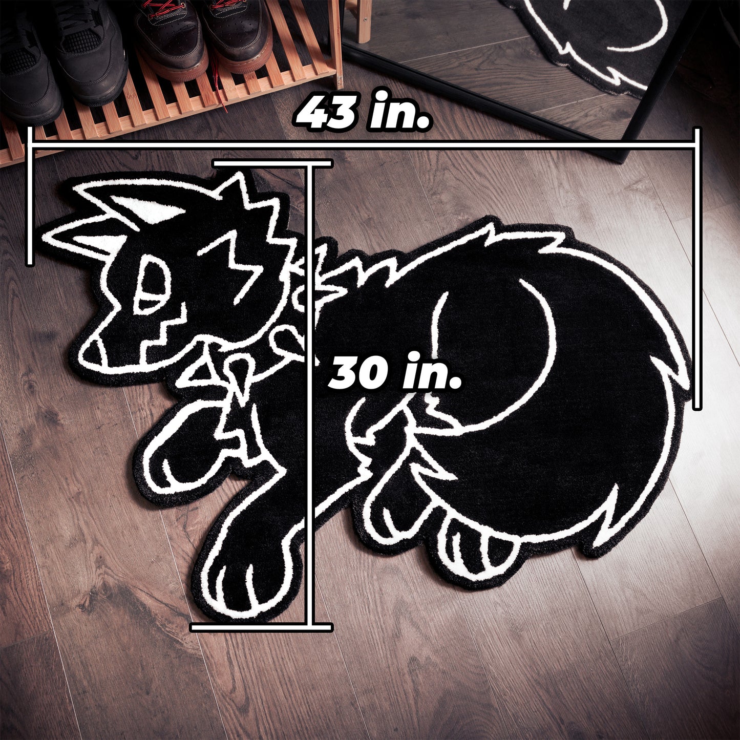 LIMITED EDITION NOIR WOLF ACCENT RUG