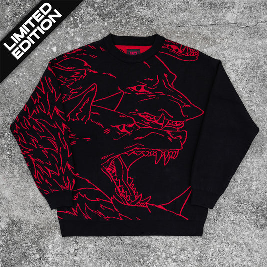 BLOOD MOON WOLF PACK REVERSIBLE SWEATER (LIMITED EDITION)