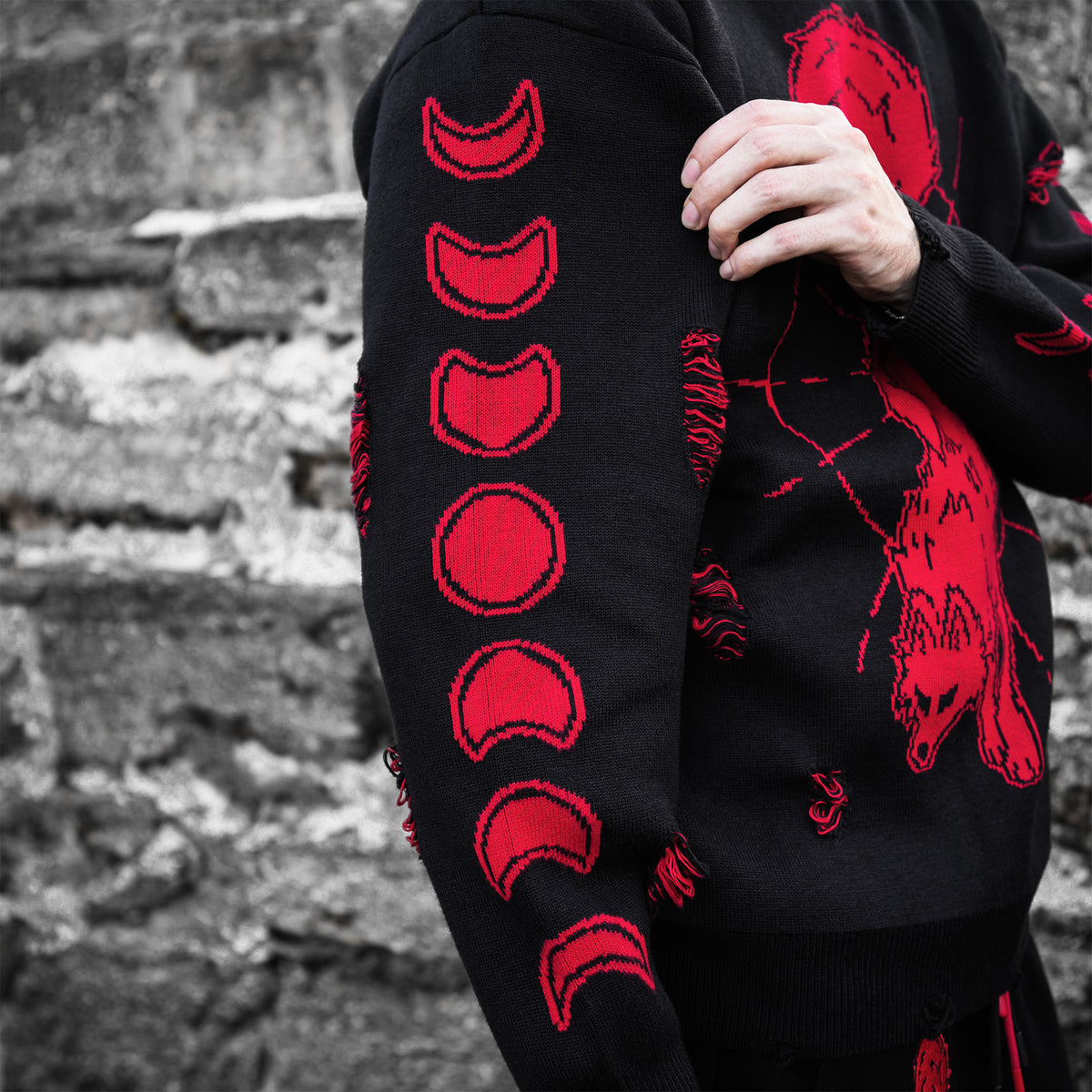 BLOOD MOON REVERSIBLE FOREST KING SWEATER (LIMITED EDITION)