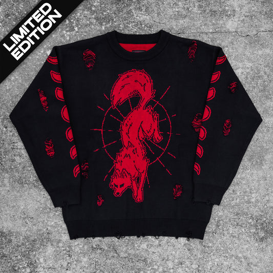 BLOOD MOON REVERSIBLE FOREST KING SWEATER (LIMITED EDITION)