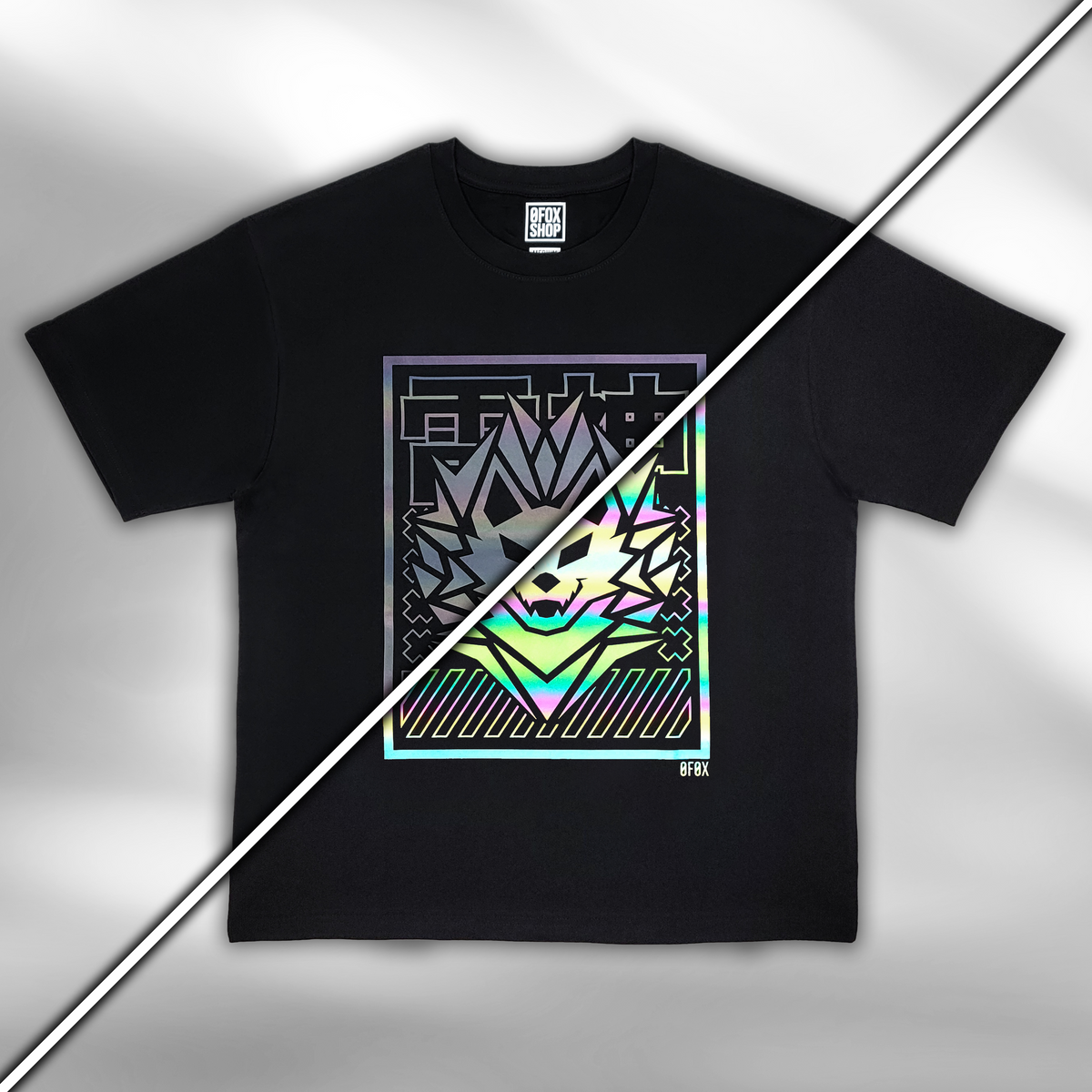REFLECTIVE WOLF T-SHIRT – 0 Fox Shop REFLECTIVE WOLF T-SHIRT – 0 Fox Shop