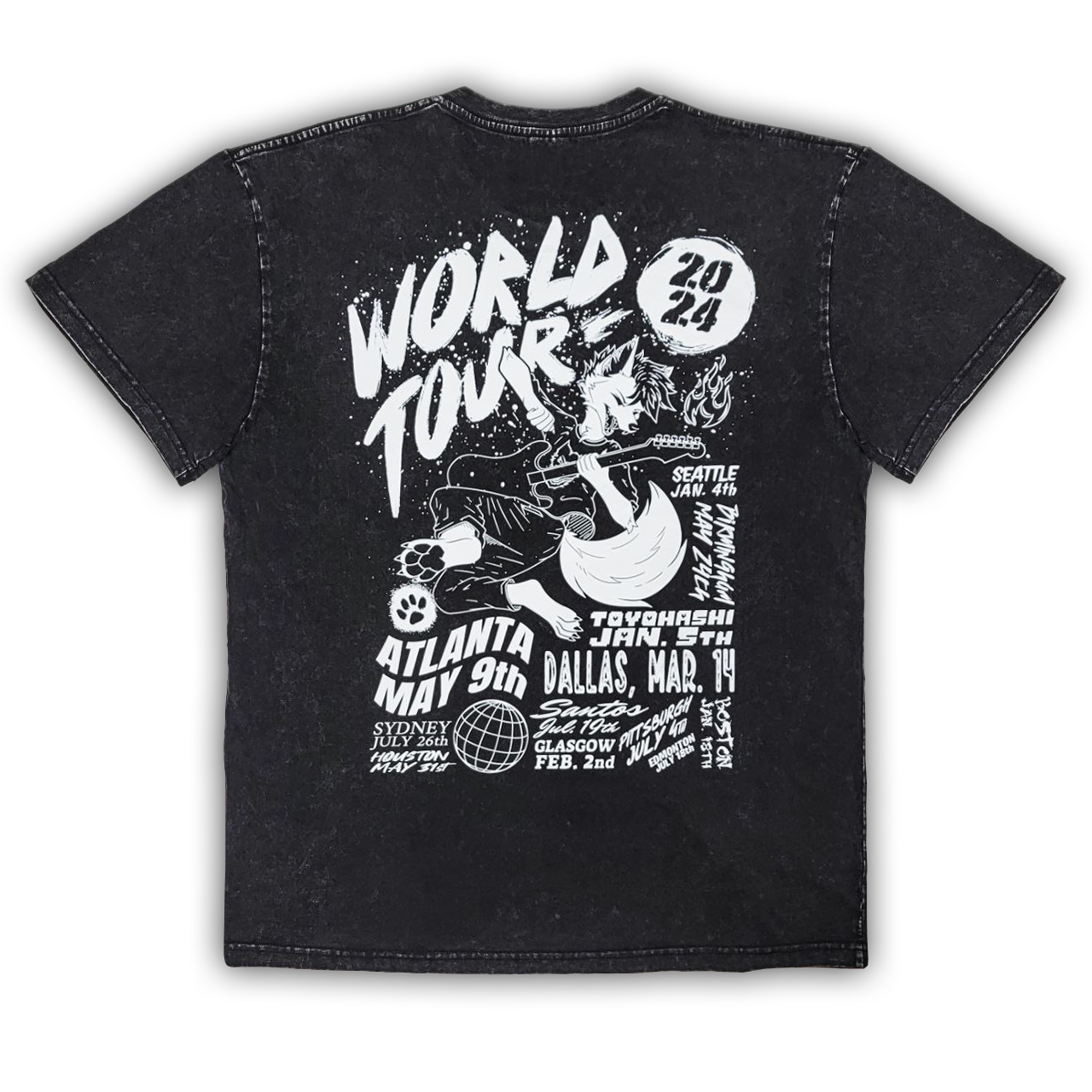 WORLD TOUR 2024 T-SHIRT – 0 Fox Shop