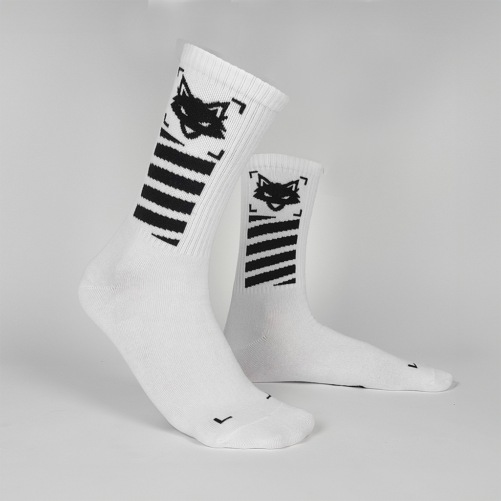 W-01F SOCKS WHITE – 0 Fox Shop