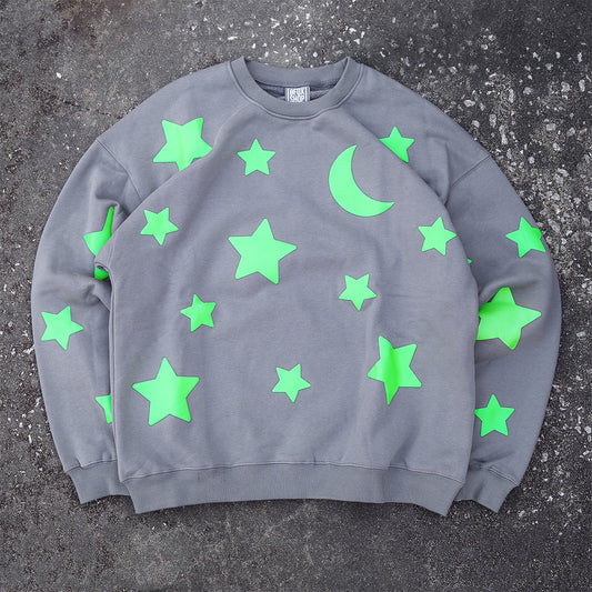GLOW STARS CREWNECK SWEATSHIRT