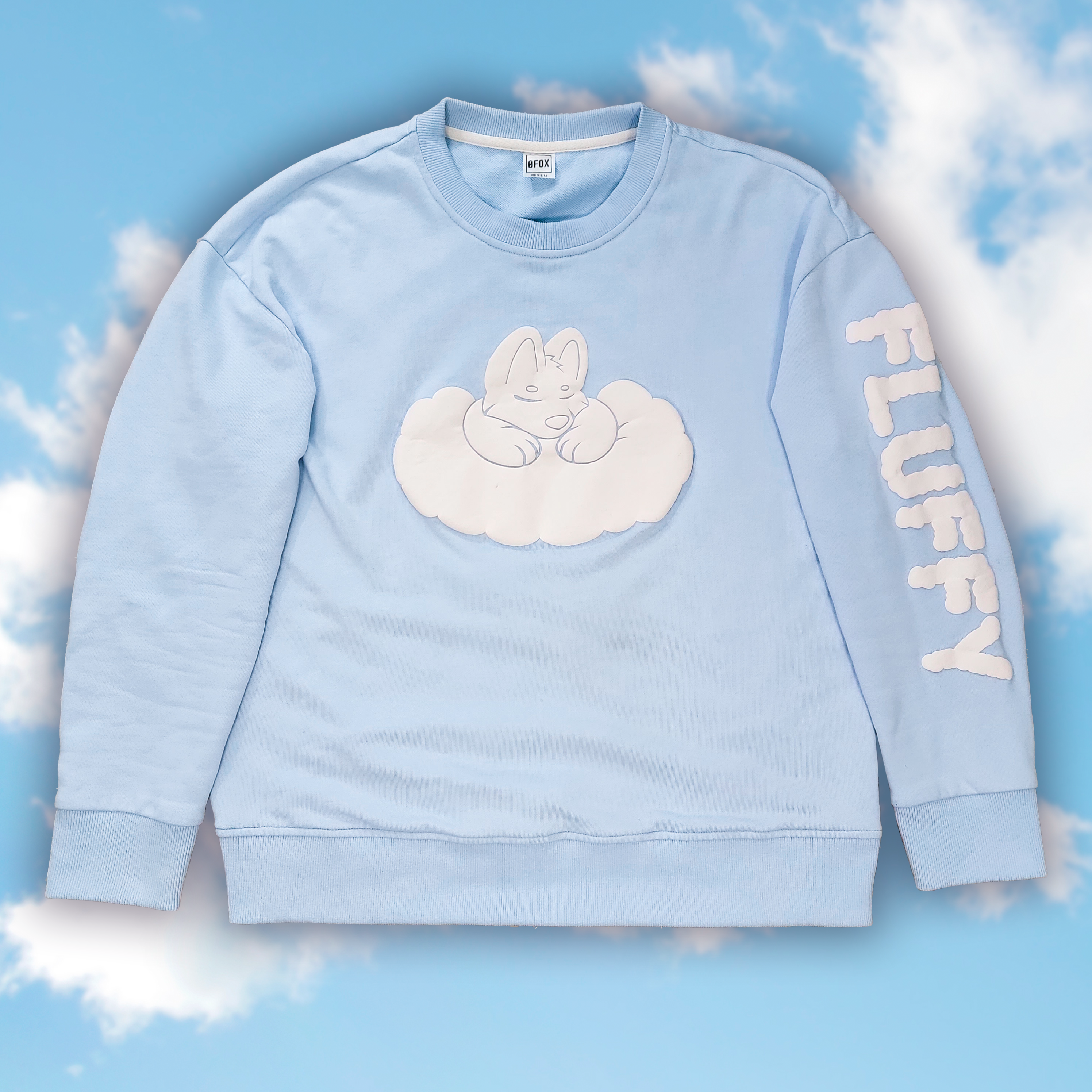 FINAL STOCK) FLUFFY CLOUD CREWNECK – 0 Fox Shop